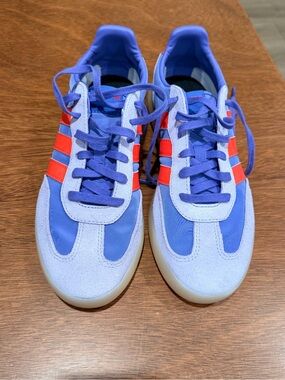 Adidas Blue & Red Low-Top Sneakers